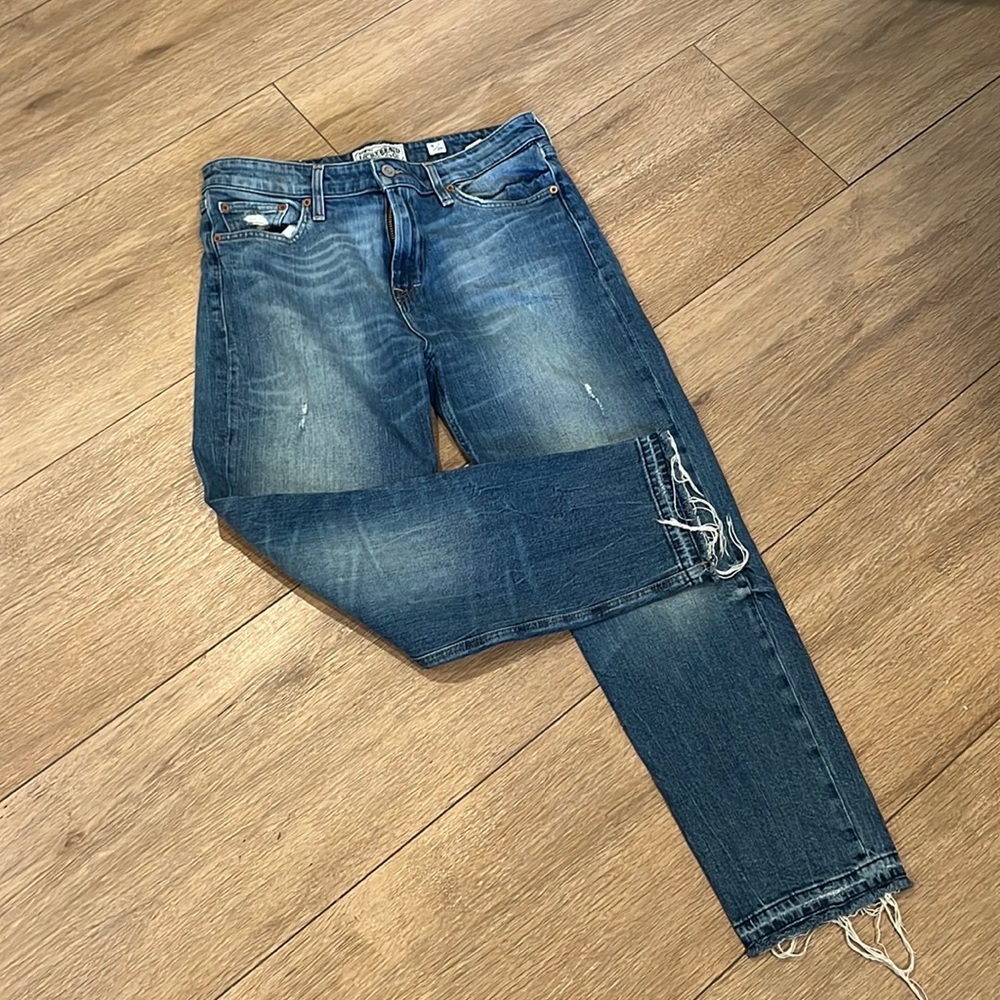 Lucky Brand Sienna Slim Boyfriend Jean Distressed Medium Blue Denim Size 8/29